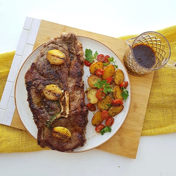 Shoulder Steak na frigideira